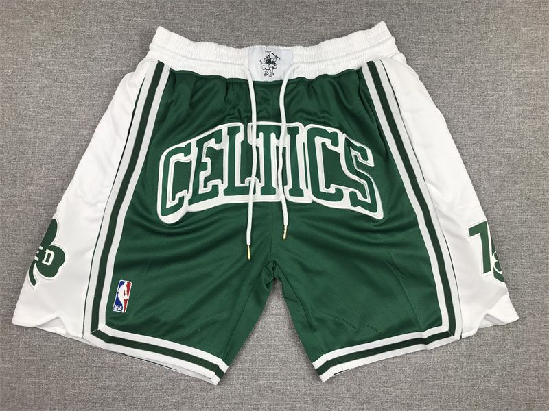 2025 Men NBA Boston Celtics Shorts Green style 6